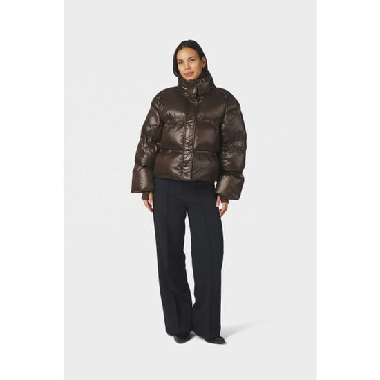 Neo Noir rhea shiny puffer jacket 165094 584 chocolate brown - Image 2