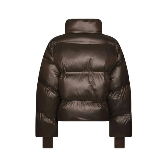 Neo Noir rhea shiny puffer jacket 165094 584 chocolate brown - Image 3