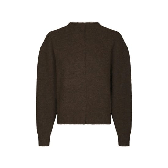 Neo Noir dione fluffy knit cardigan 168537 205 brown melange - Image 1