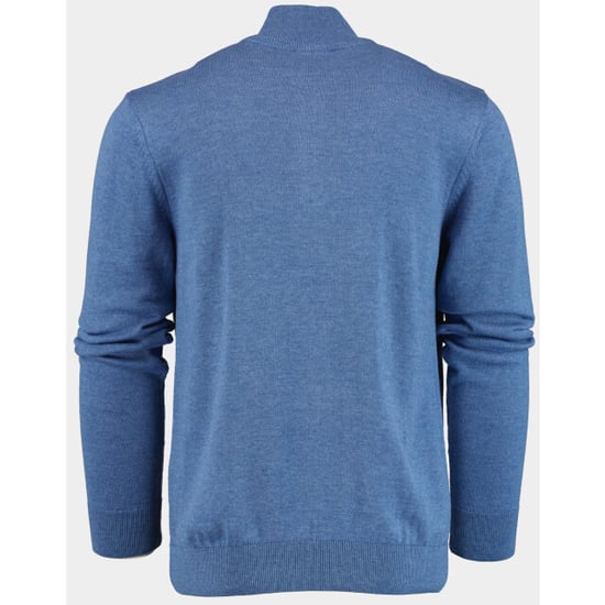 Bos Bright Blue Pullover met halve rits in kobalt 302/8159 - Image 2