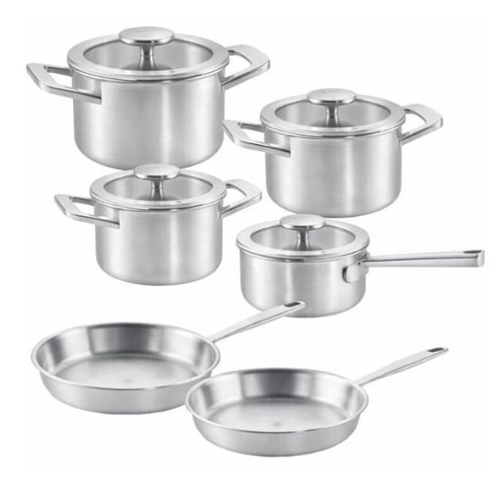 Habonne Allure pannenset downdraft 6 delig 5 ply rvs met glasdeksel - Image 1