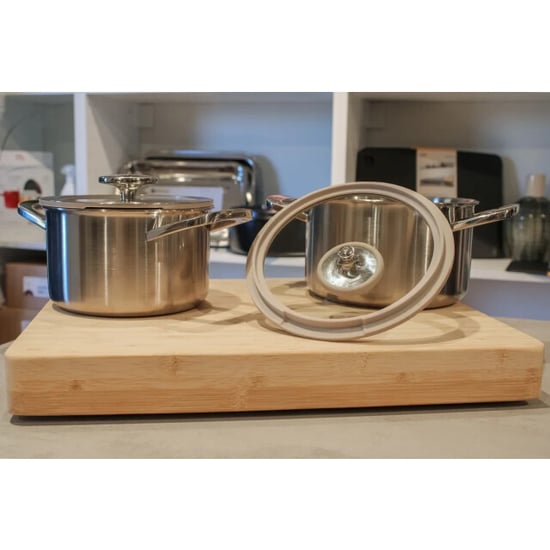 Habonne Allure pannenset downdraft 6 delig 5 ply rvs met glasdeksel - Image 5