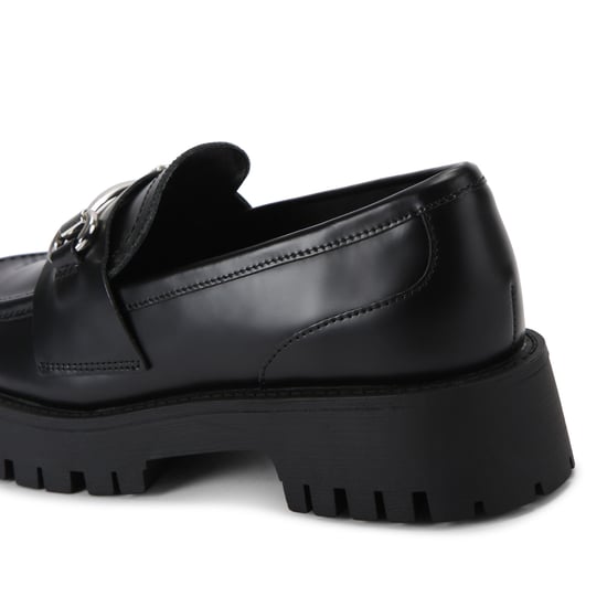 Leather Lando Black Loafers - Image 3