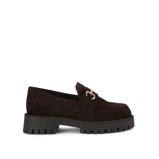 Suede Lando Dark Brown Loafers - Image 1