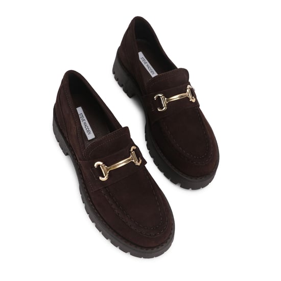 Suede Lando Dark Brown Loafers - Image 2