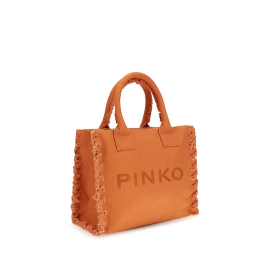 PINKO Oranje Katoenen Schoudertas - Image 2