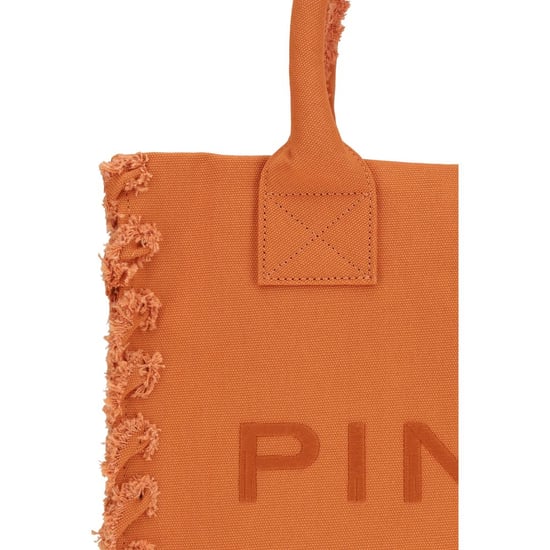 PINKO Oranje Katoenen Schoudertas - Image 4