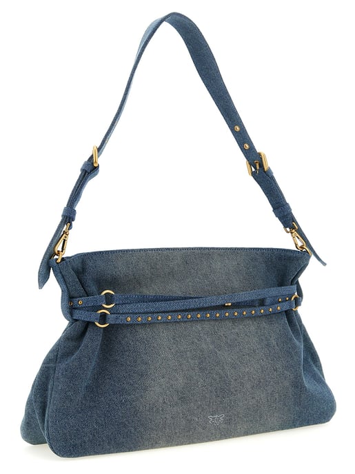 PINKO Blauwe Katoenen Schoudertas - Image 2