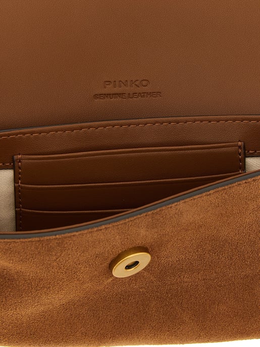 PINKO Brun Läderaxelväska - Image 4