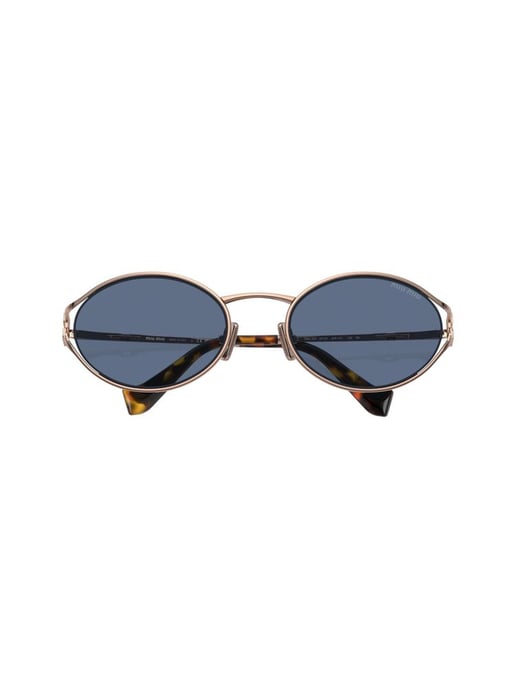 Miu Miu Zonnebril Blauw/Goud - Image 5