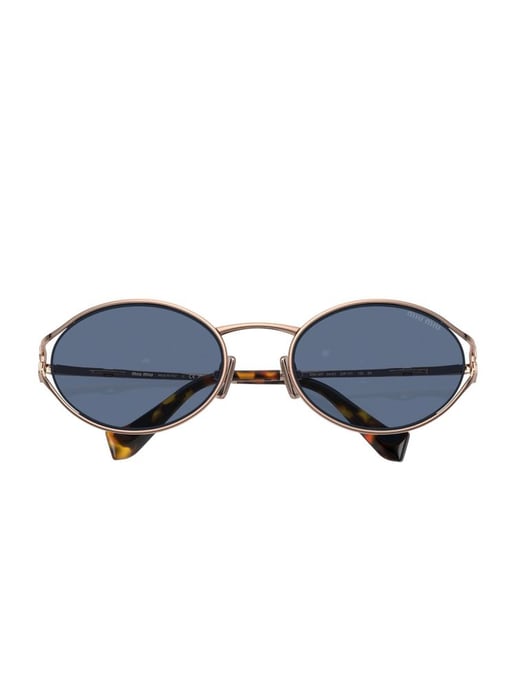 Miu Miu Zonnebril Blauw/Goud - Image 6