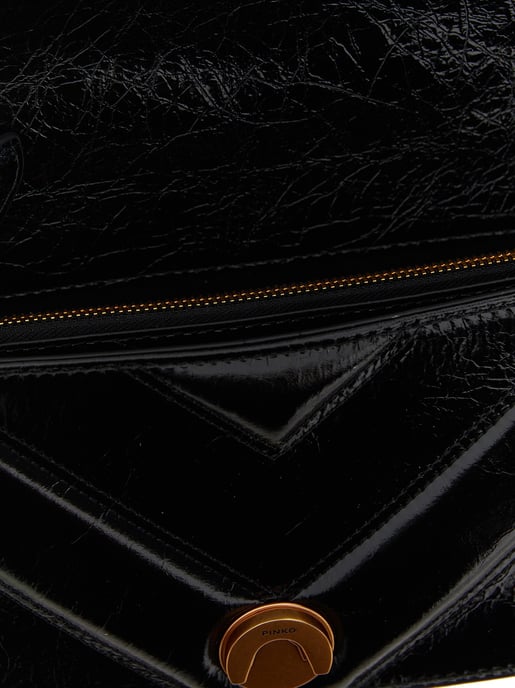 PINKO Svart Kalvskinn Crossbody-väska - Image 4
