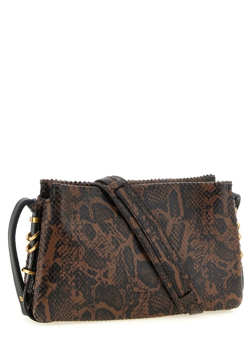 PINKO Bruine Kalfsleren Crossbody Tas - Image 2