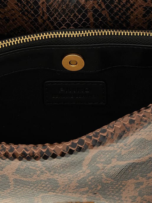 PINKO Bruine Kalfsleren Crossbody Tas - Image 4