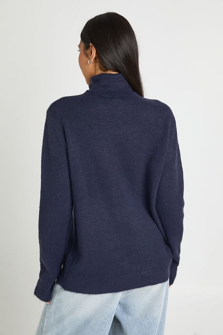 Tall Knitted Roll Neck Jumper - Image 2