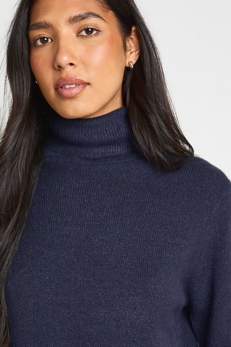 Tall Knitted Roll Neck Jumper - Image 4