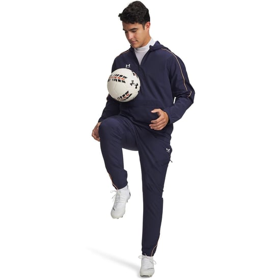Men's Under Armour Performance Tracksuit Bottom in Navy/White - Image 3