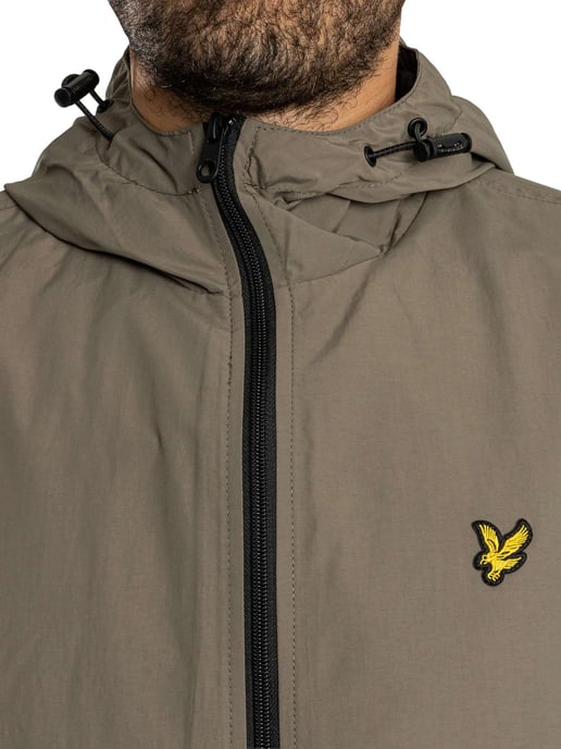 Lyle & Scott Contrasterende Jas Met Capuchon En Ritssluiting, Grijs - Image 5
