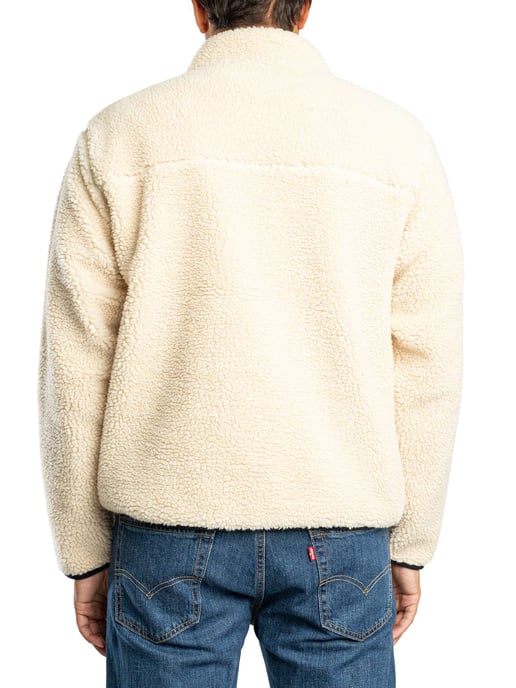 Superdry Vintage Retro Fleecejack Met Volledige Ritssluiting, Beige - Image 3