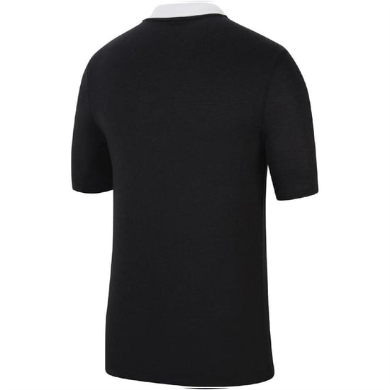 Men's Nike Printed Logo Collared Neck Short Sleeve Shirt in Black - Image 2