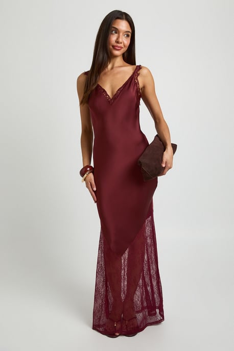 Lace Hem Slip Dress - Image 1
