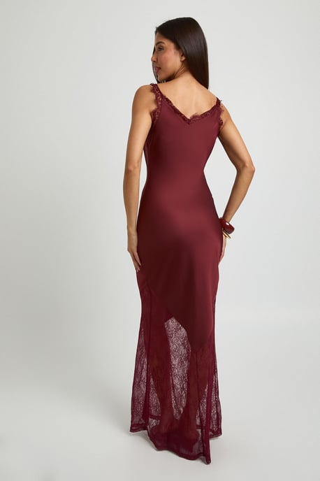 Lace Hem Slip Dress - Image 2