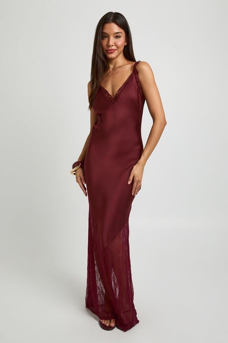 Lace Hem Slip Dress - Image 3