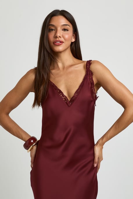 Lace Hem Slip Dress - Image 4