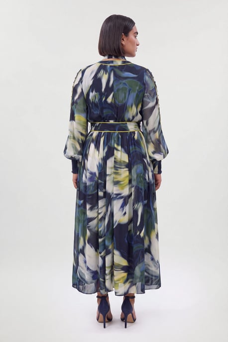 Plus Size Viscose Floral Print Woven Maxi Dress - Image 2