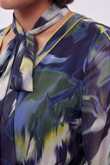 Plus Size Viscose Floral Print Woven Maxi Dress - Image 3