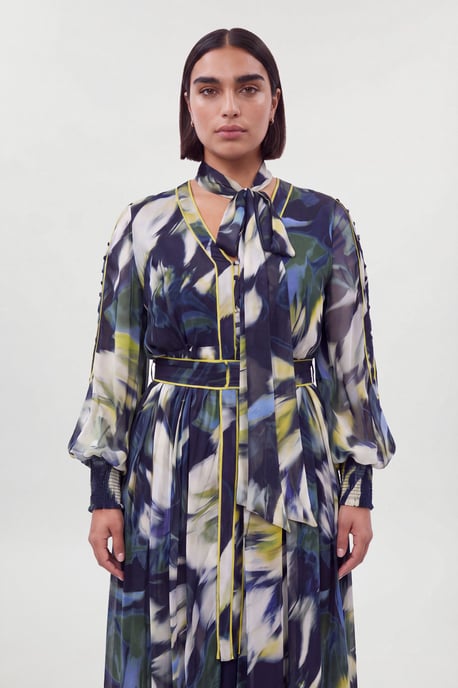 Plus Size Viscose Floral Print Woven Maxi Dress - Image 4