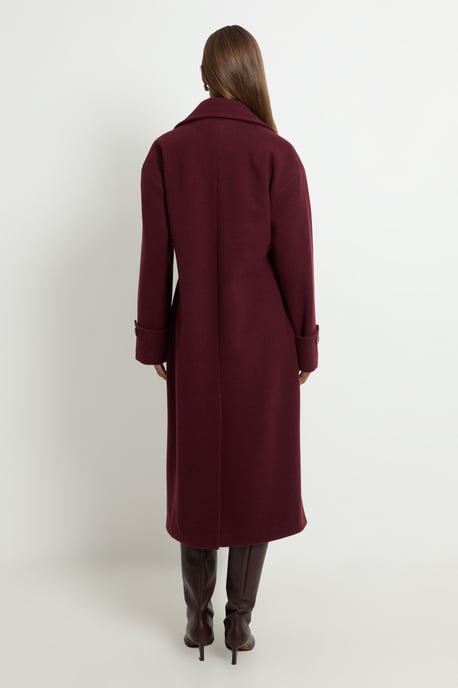 Cape Detail Belted Maxi Trench Coat - Image 3
