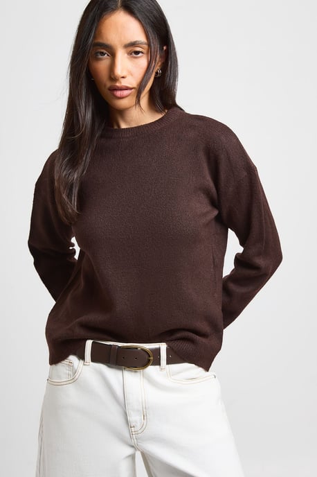 Knitted Crew Neck Jumper - Image 1