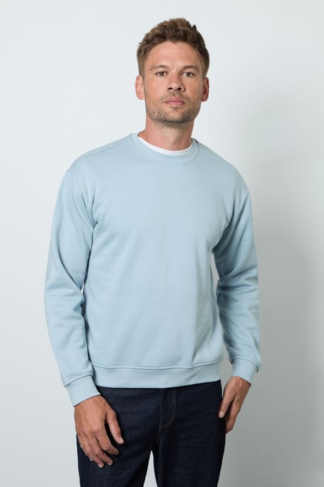 Light Blue Crew Neck Sweatshirt - Image 1