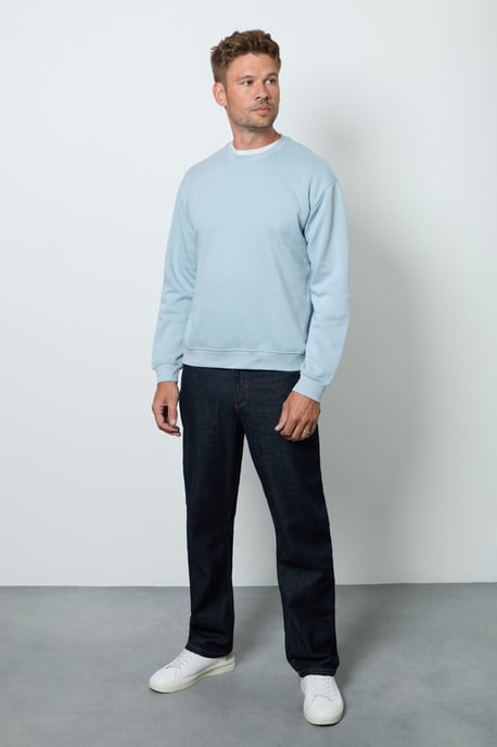 Light Blue Crew Neck Sweatshirt - Image 2