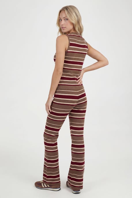 Stripe Waistcoat and Wide Leg Trouser Knitted Co-ord - Image 2