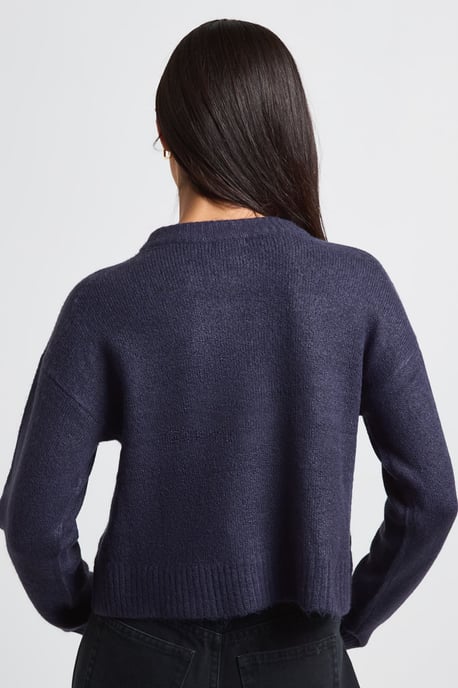 Crew Neck Soft Knit Knitted Cardigan and Wide Leg Trouser Co-Ord - Image 2