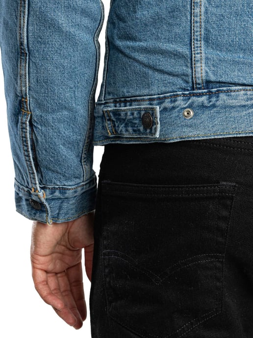Levi's Type 3 Sherpa Trucker Jacket, Blauw - Image 4