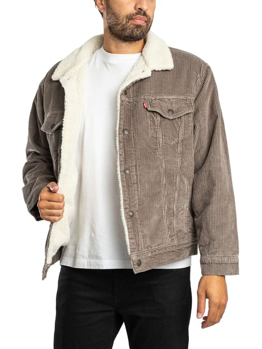 Levi's Relaxte Sherpa-Jas, Grijs - Image 2