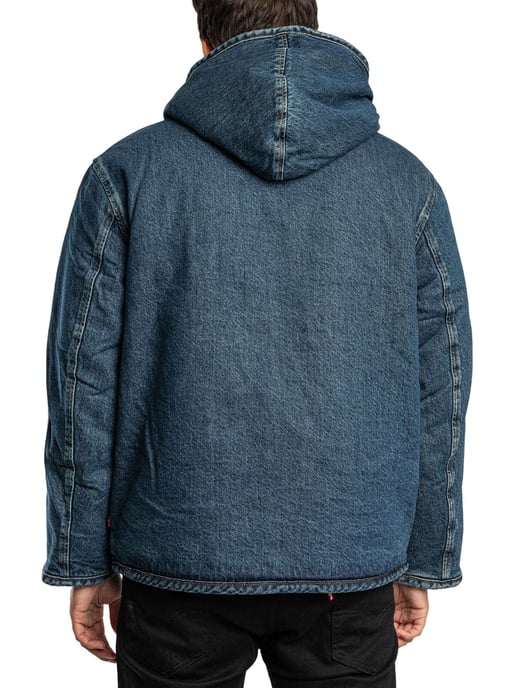 Levi's Sherpa-Jas Met Capuchon, Blauw - Image 3