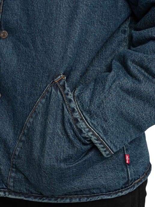 Levi's Sherpa-Jas Met Capuchon, Blauw - Image 4