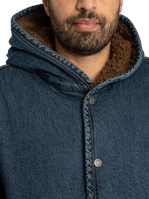 Levi's Sherpa-Jas Met Capuchon, Blauw - Image 5