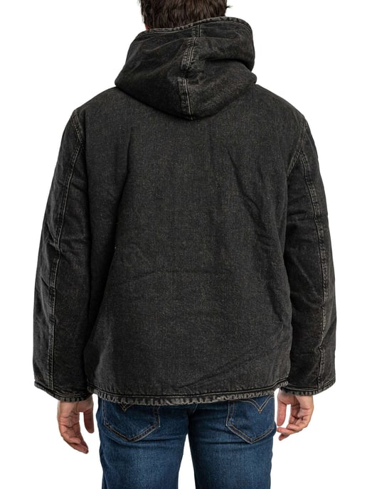 Levi's Sherpa-Jas Met Capuchon, Zwart - Image 3