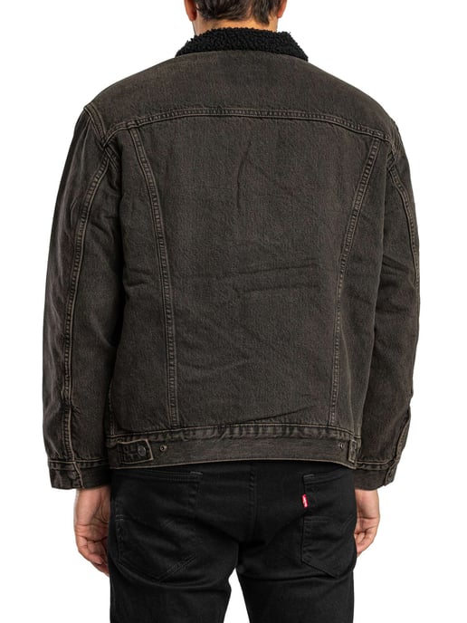 Levi's Relaxte Sherpa-Jas, Zwart - Image 3
