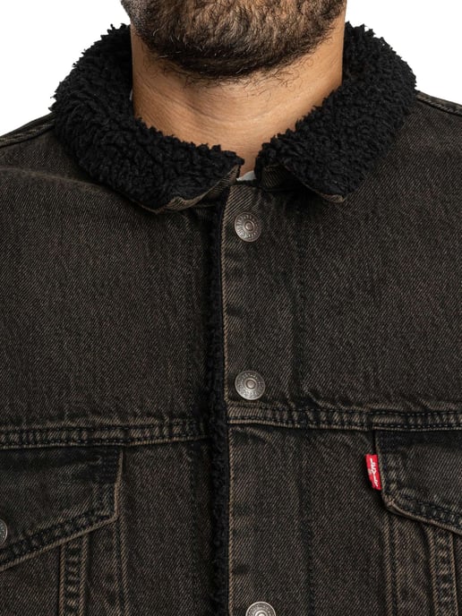 Levi's Relaxte Sherpa-Jas, Zwart - Image 5