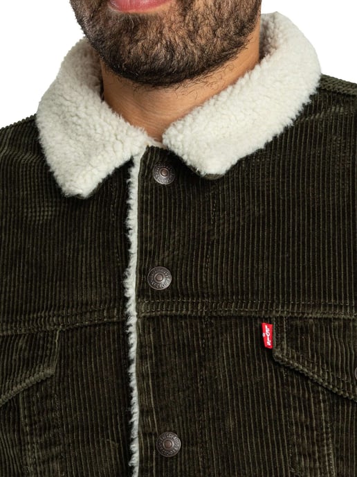 Levi's Truckerjack Van Sherpa-Koord Type 3, Bruin - Image 6