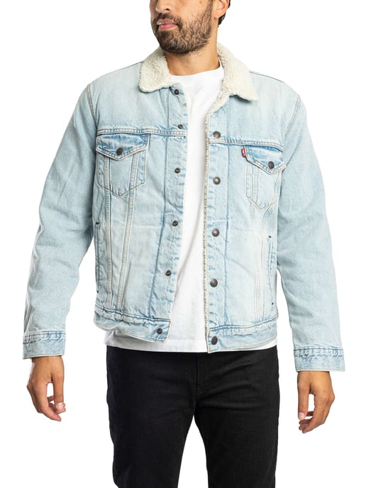 Levi's Type 3 Sherpa Trucker Jacket, Blauw - Image 1