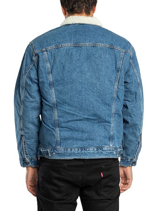Levi's Relaxte Sherpa-Jas, Blauw - Image 3