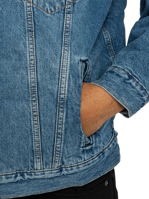 Levi's Relaxte Sherpa-Jas, Blauw - Image 4