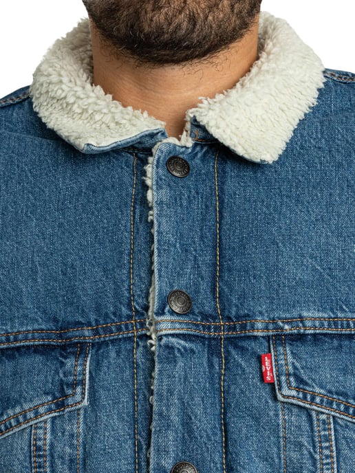 Levi's Relaxte Sherpa-Jas, Blauw - Image 5